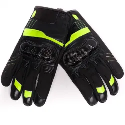 Летни ръкавици BLACK BIKE BRAKE TOUCH YELLOW