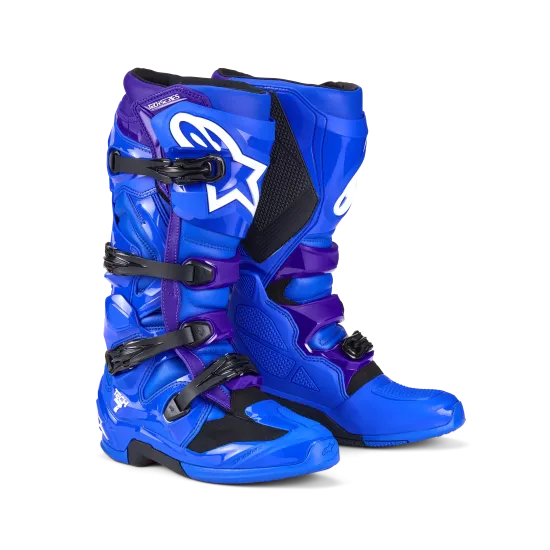Мотокрос ботуши ALPINESTARS TECH 7 BLUE C25 – сигурност и стил за офроуд приключения