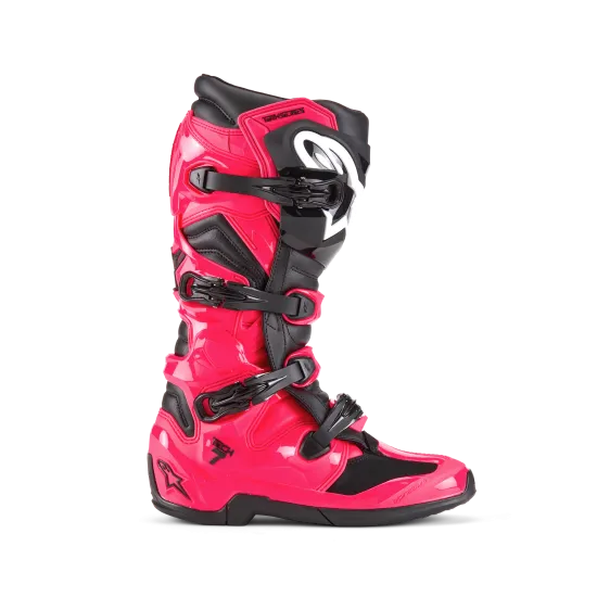 Мотокрос ботуши ALPINESTARS TECH 7 LIMITED EDITION Diva Pink/Black C25 – стил, комфорт и безопасност