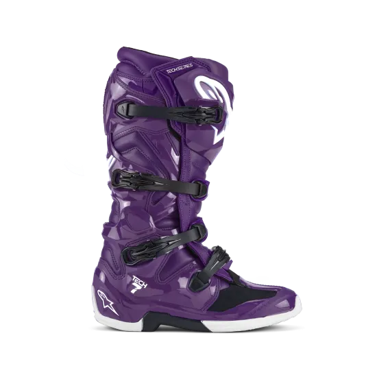 Мотокрос ботуши ALPINESTARS TECH 7 PURPLE C25 – комфорт, защита и издръжливост