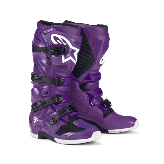 Мотокрос ботуши ALPINESTARS TECH 7 PURPLE C25 – комфорт, защита и издръжливост