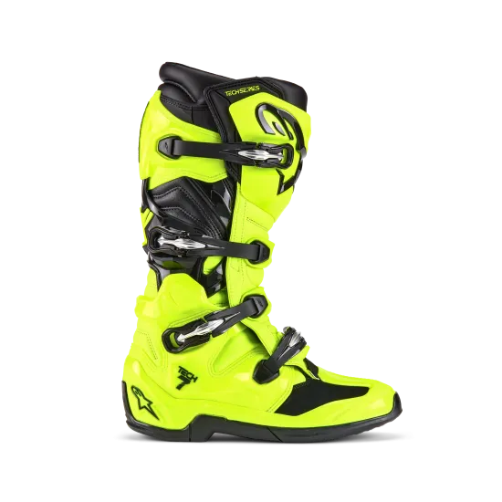 Мотокрос ботуши ALPINESTARS TECH 7 PURPLE/WHT - издръжливи и удобни с отлична защита
