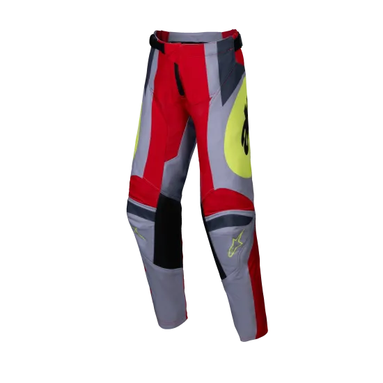Детски мотокрос брич Alpinestars YTH Racer Melt Red/Gray - оптимален комфорт и издръжливост