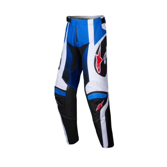Детски мотокрос брич Alpinestars YTH Racer Wurx Blue/Black - оптимален комфорт и издръжливост