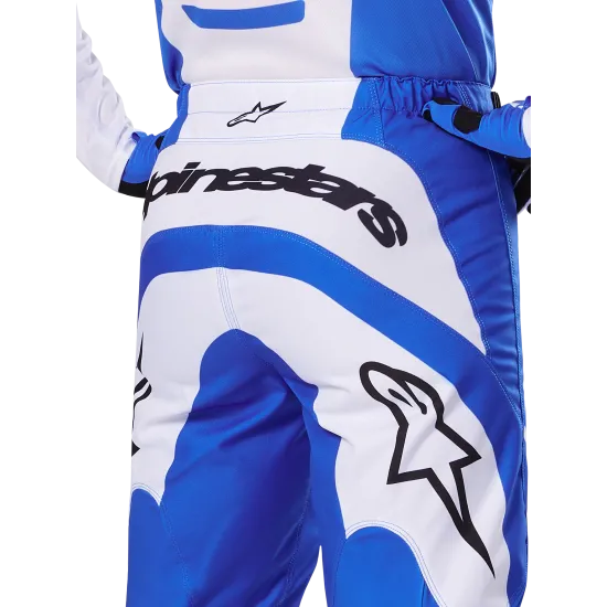 Мотокрос брич ALPINESTARS FLUID HAUL BLUE/WHITE - удобни и устойчиви с първокласно сцепление
