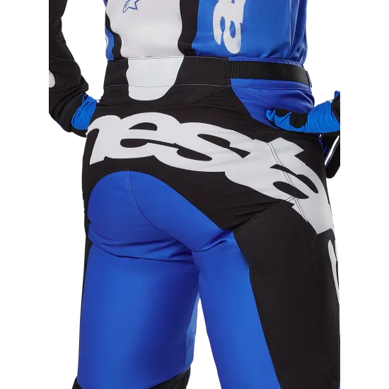 Мотокрос брич ALPINESTARS RACER VEIL BLUE/BLACK - леки и дишащи с ергономична конструкция