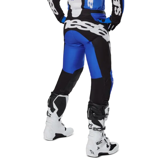 Мотокрос брич ALPINESTARS RACER VEIL BLUE/BLACK - леки и дишащи с ергономична конструкция