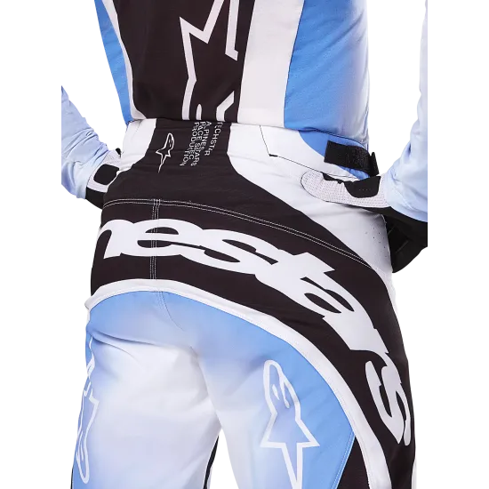 Мотокрос брич ALPINESTARS TECHSTAR MELT BLACK/BLUE - издръжливи и удобни с оптимално прилягане