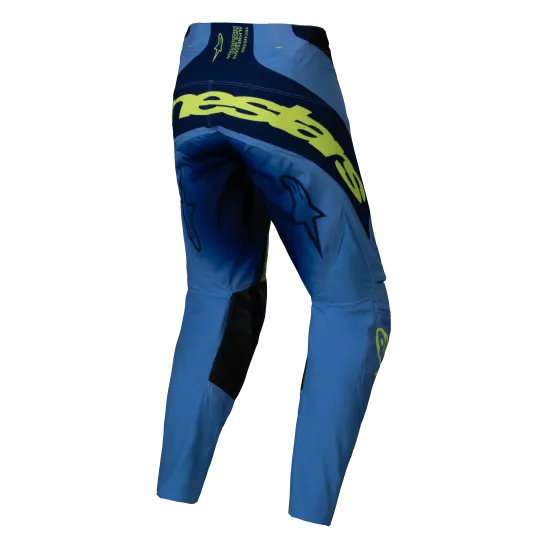 Мотокрос брич ALPINESTARS TECHSTAR MELT YELLOW/BLUE - леки и издръжливи с оптимално прилягане