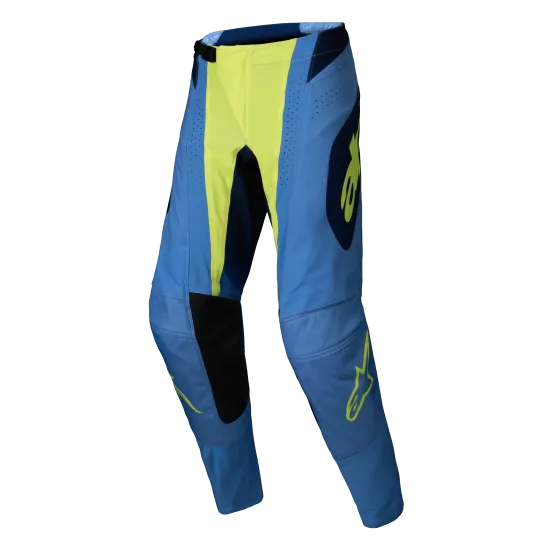 Мотокрос брич ALPINESTARS TECHSTAR MELT YELLOW/BLUE - леки и издръжливи с оптимално прилягане