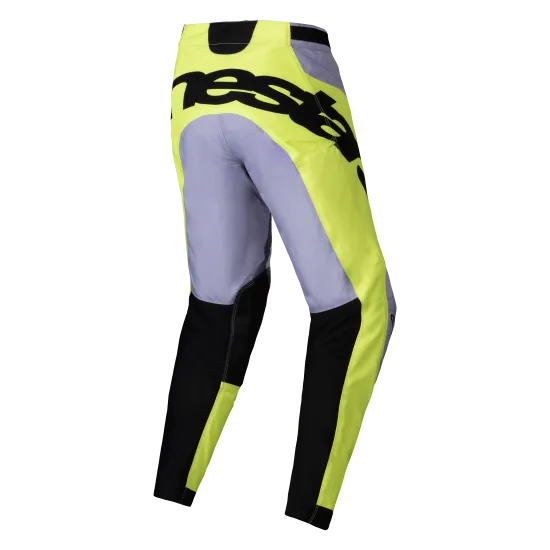 Мотокрос брич ALPINESTARS RACER VEIL GRAY/YELLOW - леки и дишащи с ергономична конструкция