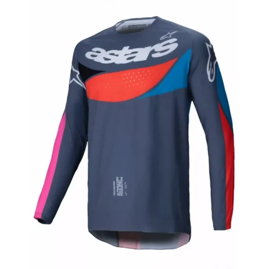 Мотокрос джърси Alpinestars TECHSTAR DREEM GRAY/MULTI - Издръжливост и висока производителност