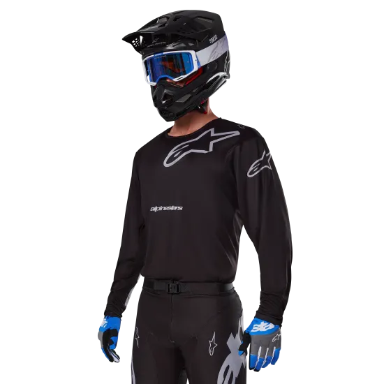 Мотокрос джърси Alpinestars Racer Graphite BLK/GY - мобилност и комфорт