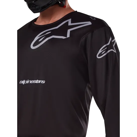 Мотокрос джърси Alpinestars Racer Graphite BLK/GY - мобилност и комфорт