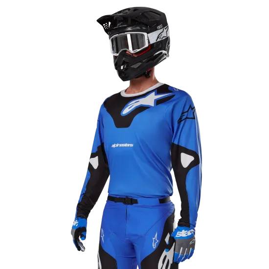 Мотокрос джърси Alpinestars Racer VEIL BLUE/BLACK - комфорт и издръжливост