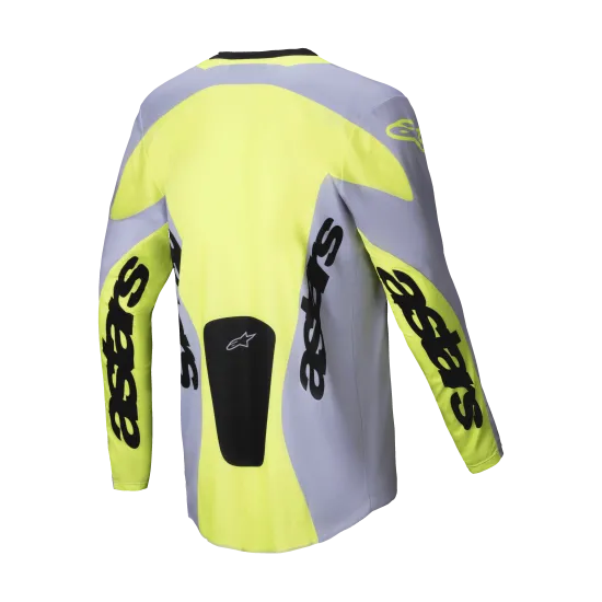 Мотокрос джърси Alpinestars RACER VEIL GRAY/YELLOW - мобилност и комфорт