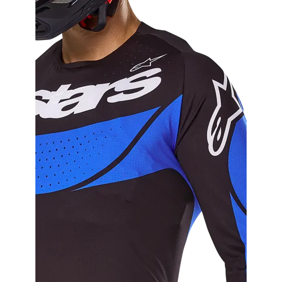 Мотокрос джърси Alpinestars TECHSTAR DREEM BLACK/BLUE - производителност и издръжливост