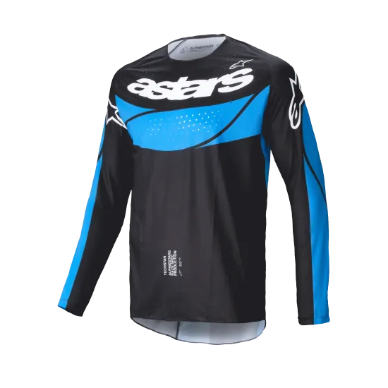 Мотокрос джърси Alpinestars TECHSTAR DREEM BLACK/BLUE - производителност и издръжливост