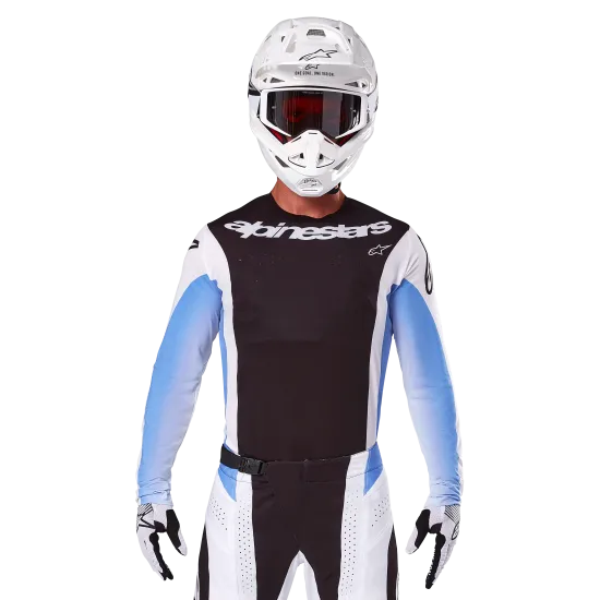 Мотокрос джърси Alpinestars TECHSTAR MELT BLACK/BLUE - производителност и издръжливост