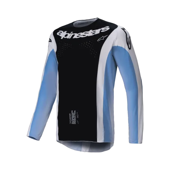 Мотокрос джърси Alpinestars TECHSTAR MELT BLACK/BLUE - производителност и издръжливост