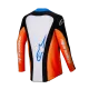 Мотокрос джърси Alpinestars TECHSTAR MELT ORANGE/BLUE - производителност и издръжливост