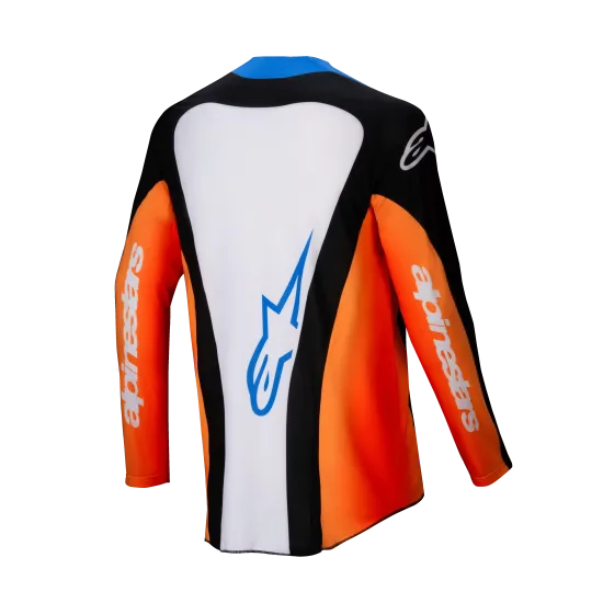 Мотокрос джърси Alpinestars TECHSTAR MELT ORANGE/BLUE - производителност и издръжливост