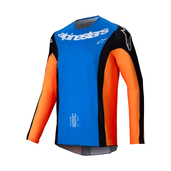Мотокрос джърси Alpinestars TECHSTAR MELT ORANGE/BLUE - производителност и издръжливост