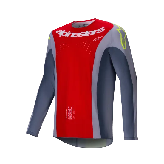 Мотокрос джърси Alpinestars TECHSTAR MELT RED/GRAY - производителност и издръжливост