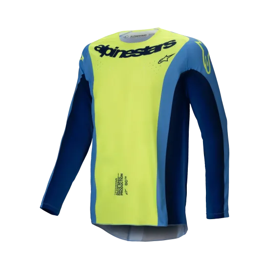 Мотокрос джърси Alpinestars TECHSTAR MELT YELLOW/BLUE - производителност и издръжливост