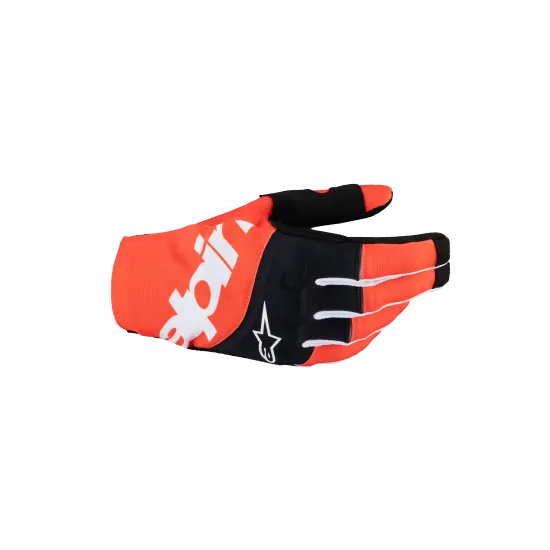 ALPINESTARS MX TECHSTAR BLK/ORG мотокрос ръкавици, професионални, ергономични, черно-оранжеви