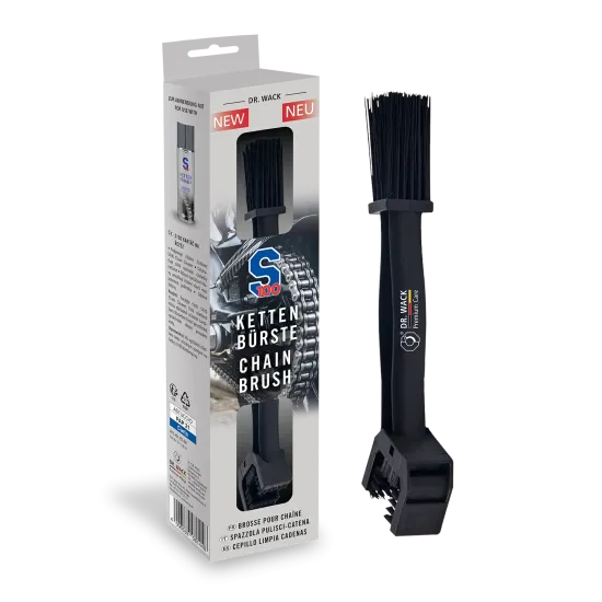 S100 Chain Brush четка за почистване на мотоциклетна верига и задвижване