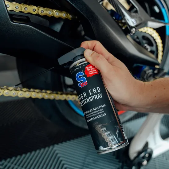 S100 High End Chain Lube 300 мл високоефективна PTFE смазка за мотоциклетна верига