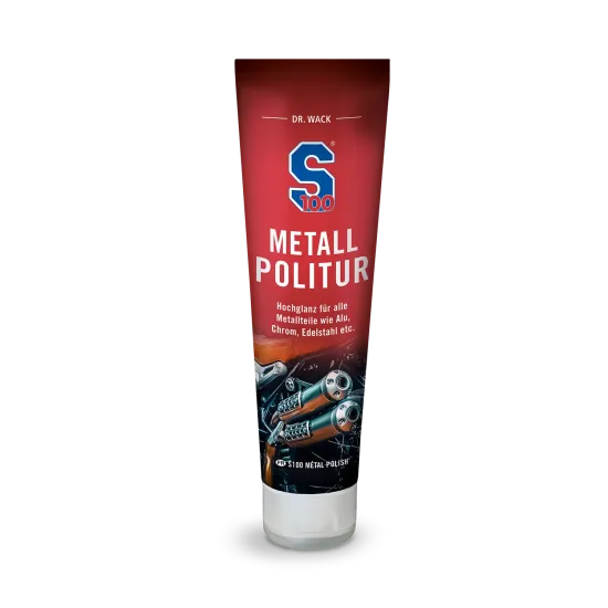 S100 Metal Polish 100 мл полираща паста за метални части и изпускателна система на мотоциклет