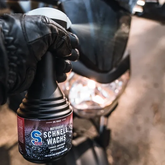 S100 Motorcycle Speed Wax 500 мл бърза хидрофобна вакса за боя и пластмасови части на мотоциклет