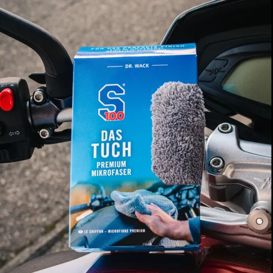 S100 THE CLOTH Premium Microfibre премиум микрофибърна кърпа за почистване и подсушаване на мотоциклет