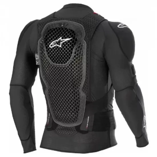 Ризница ALPINESTARS BIO-PRO V3 BLK/RD/WHT - максимална защита за мотоциклетисти