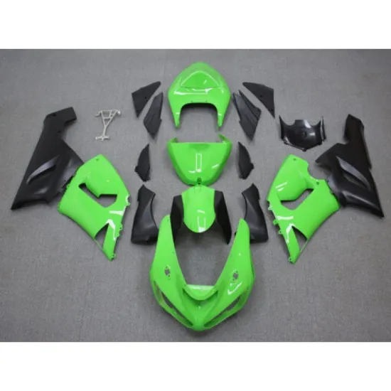 Спойлери комплект KAWASAKI ZX6R 2005-2006 - Удароустойчиви и еластични спойлери от ABS пластмаса Спойлери комплект KAWASAKI ZX6R 2005-2006 - висококачествена ABS пластмаса и перфектно пасване