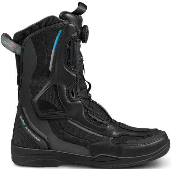 SHIMA STRATO WP BLACK – водоустойчиви мото ботуши с ATOP затваряне и TPU глезенна защита
