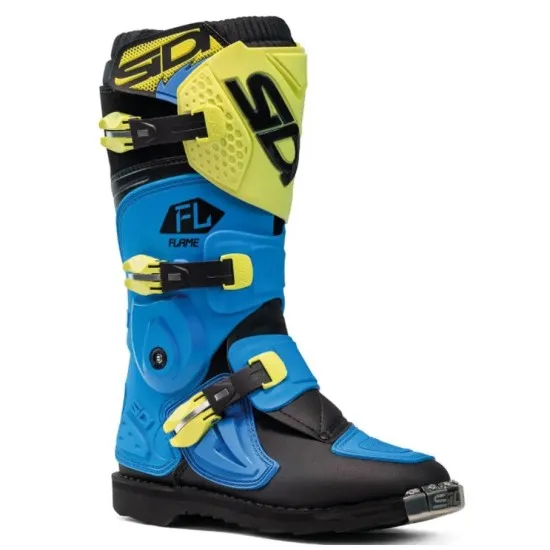 Детски мотокрос ботуши SIDI FLAME LIGHT BLUE/LIME