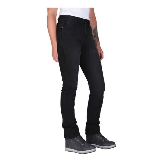 Дамски мото дънки Modeka Tаbera Soft Wash Black с KEVLAR и SAS-TEC протектори