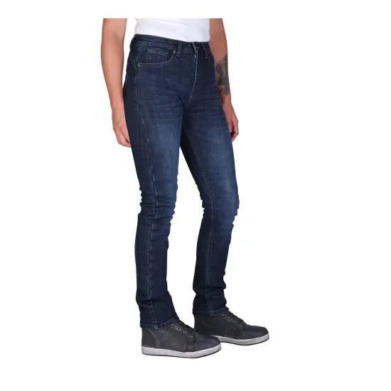 Дамски мото дънки Modeka Таbera Soft Wash Blue със SAS-TEC протектори и KEVLAR