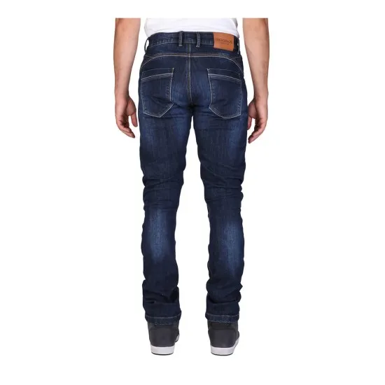 Modeka Glenn II Stone Wash Blue – къси мото дънки с KEVLAR и протектори