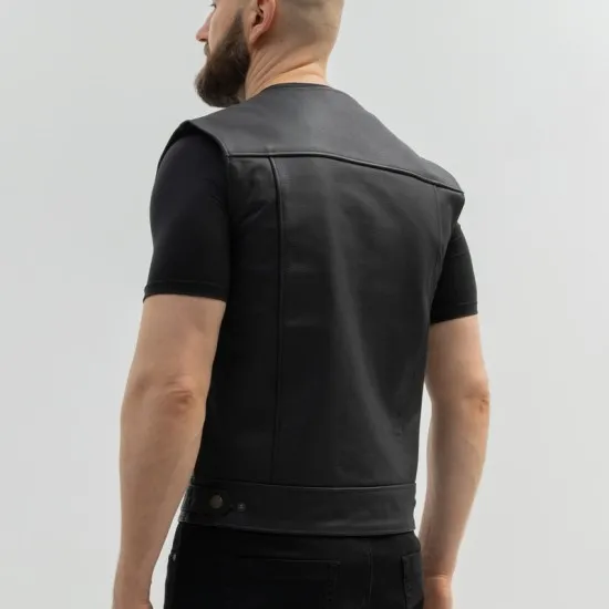 Мото елек BROGER Blade LV от естествена биволска кожа