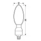 Мото мигачи KINESIS BLACK 90079 E – жълта светлина, 12V, E-mark