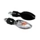 Мото мигачи KINESIS BLACK 90079 E – жълта светлина, 12V, E-mark