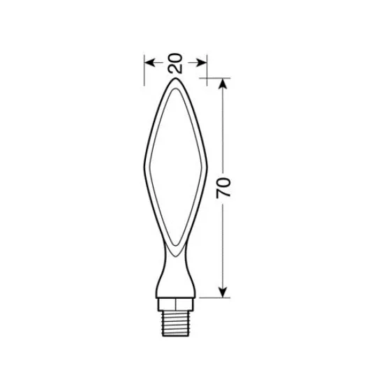 LED мигачи STORM BLACK- 90096 - Мото светлини от марка Lampa