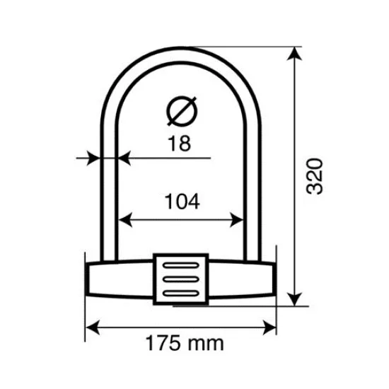Заключваща скоба STRENGTH 90609 - Заключващи механизми от марка Lampa
