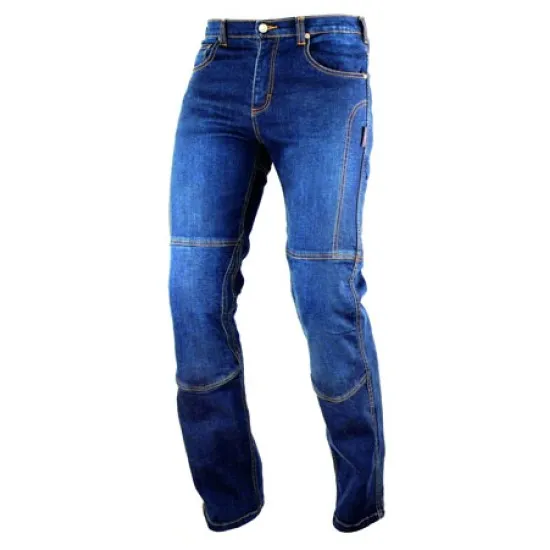 Мото джинси A-PRO OUTLAW KEVLAR BLUE - Аксесоари от марка A-PRO