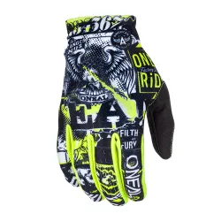 Детски мотокрос ръкавици O'NEAL MATRIX ATTACK  BLACK/HI-VIZ
