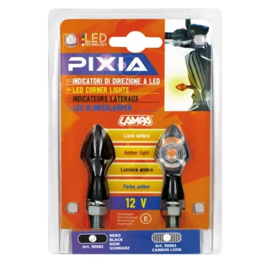 LED мигачи PIXIA BLACK - 90082 - Мото светлини от марка Lampa